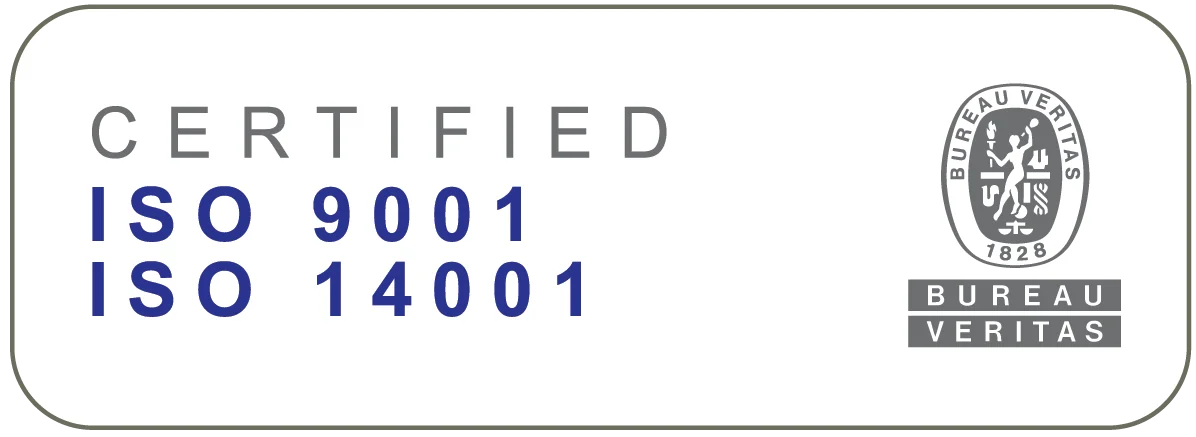 ISO9001 & ISO14001 certified